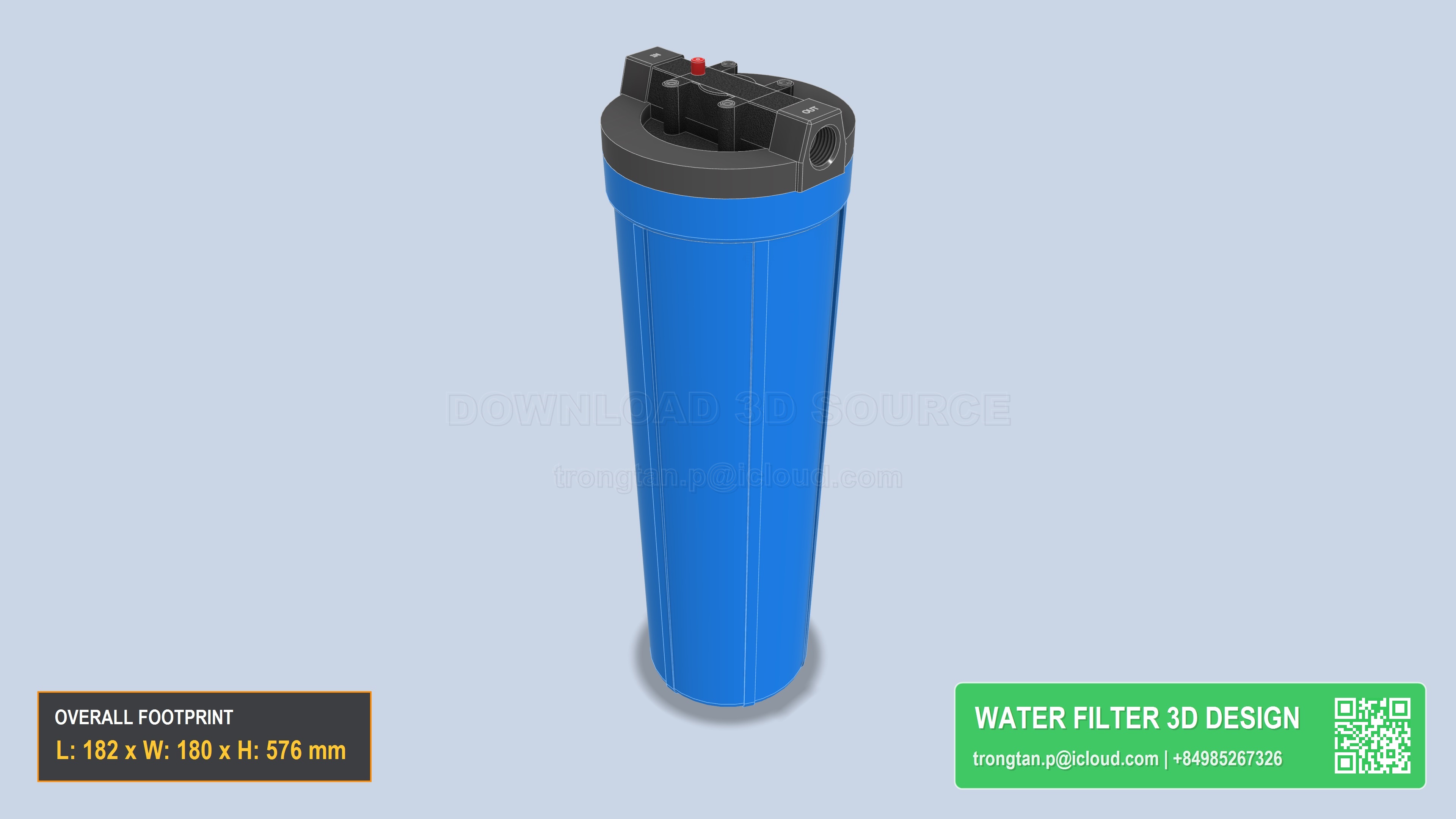 Big Blue Water Filter Housing 20 Inch
