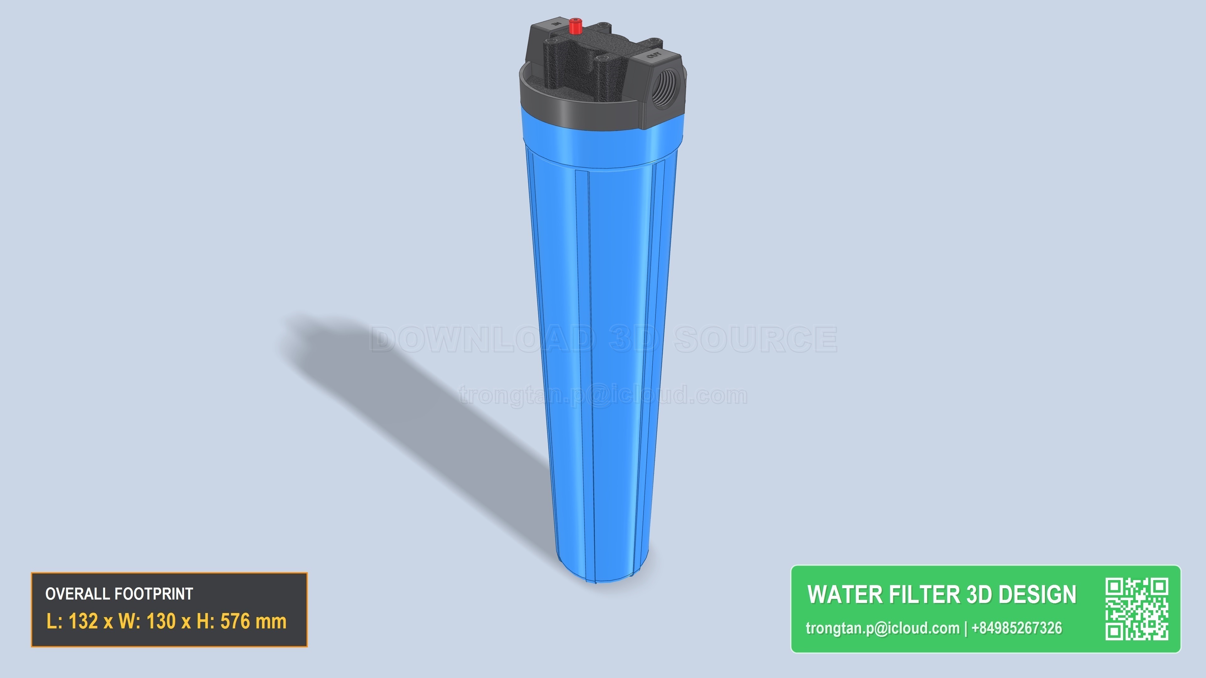 Plastic Filter Housing 1 Cartridge 20 Inch Pp Cartridge
