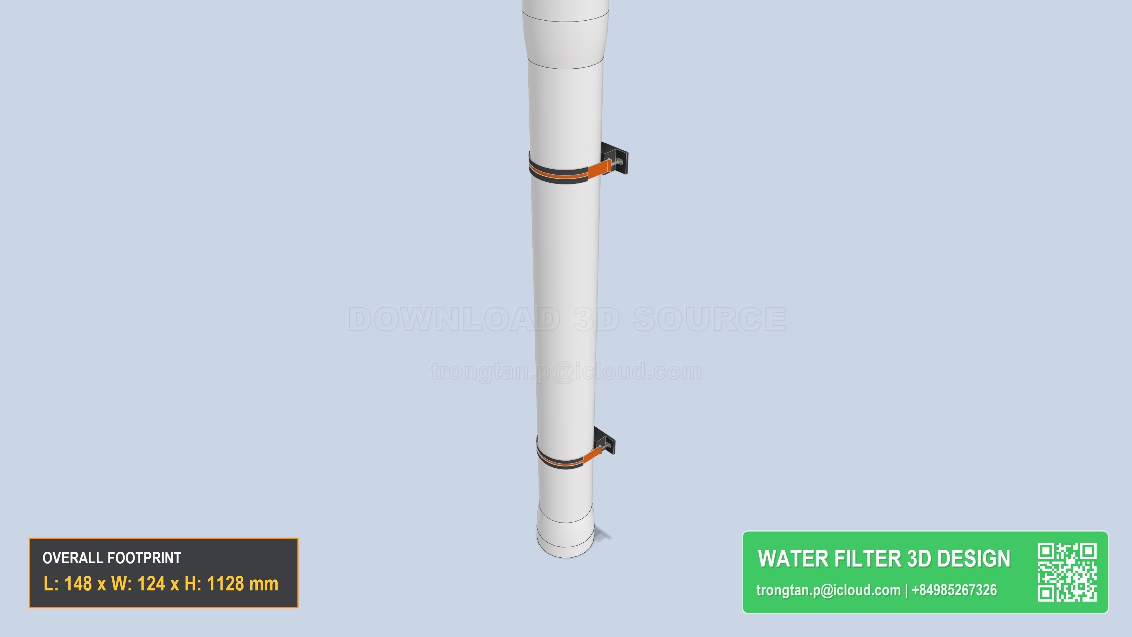 Frp Ro Membrane Housing 4040 Single Pressure Vessel