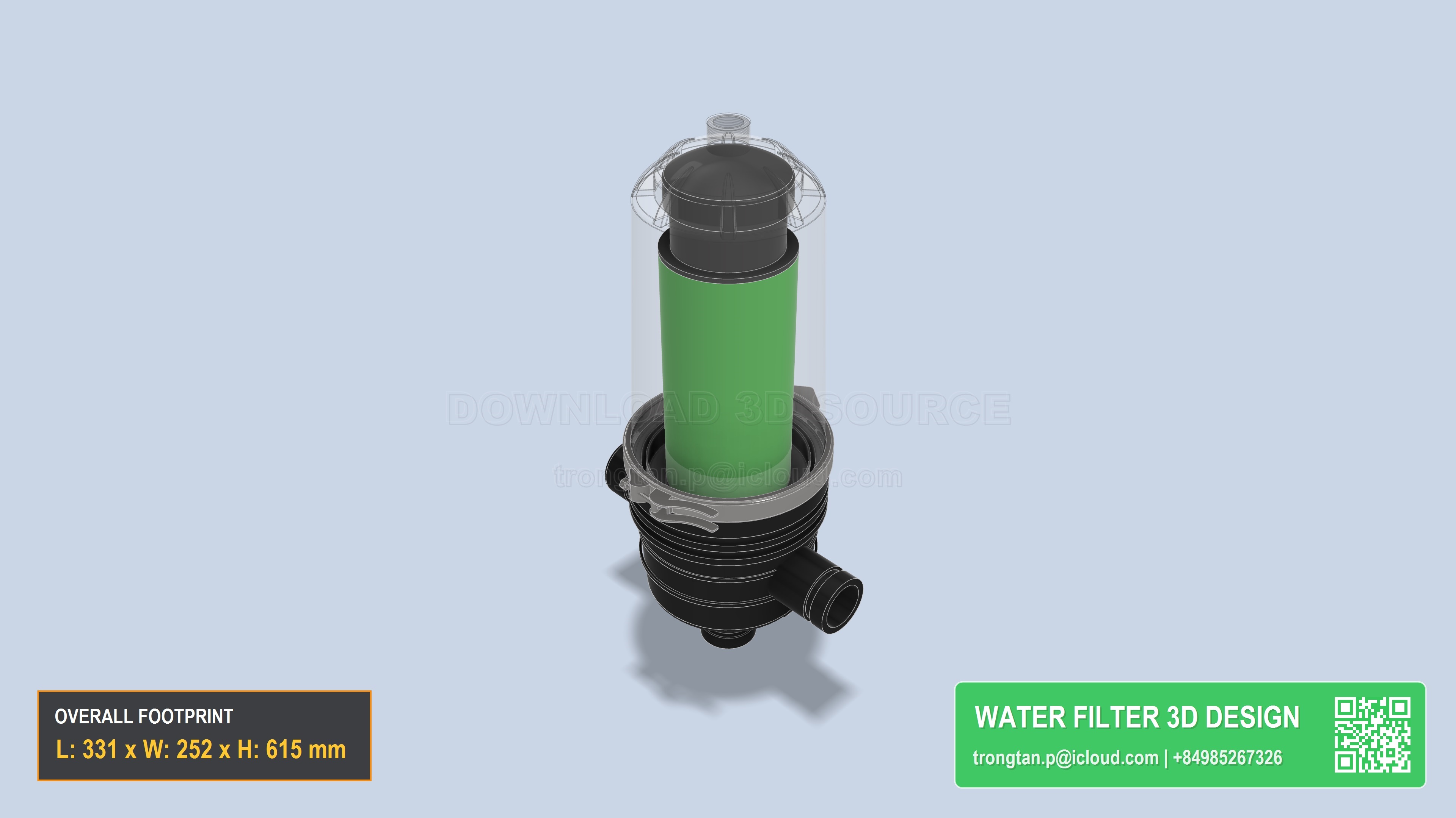 Transparent Plastic Disc Filter 2 Inch Male Thread