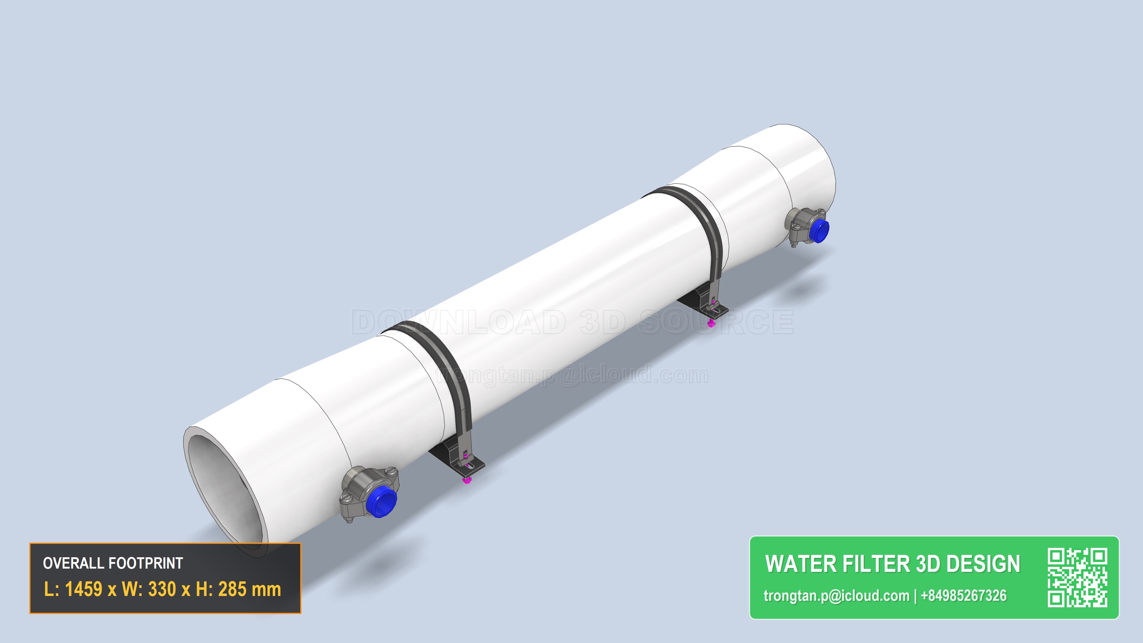 Frp Ro Membrane Housing 8040 Pressure Vessel